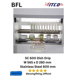 Rak Piring Gantung Vitco SC 600 Dish Drip Stainless Steel 600 mm