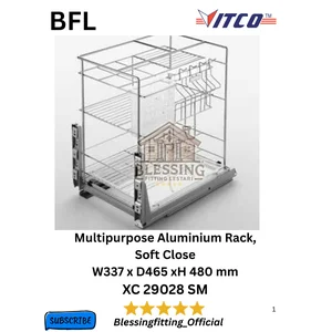 Rak Dapur Vitco XC 29028 SM Multipurpose Rack Slow Motion