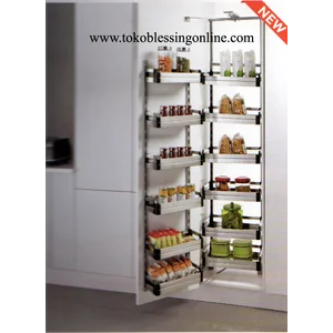 Rak Dapur SS 20645 SM Deluxe Larder Unit Stainless 1850-2200 mm Slowmotion