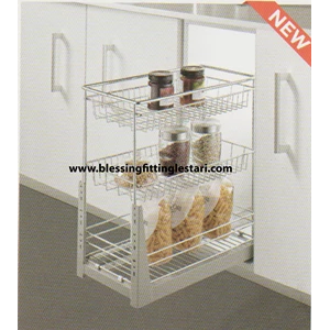 VITCO RACK SC 29023 SM COMPACT 3-TIER UNIT PULL OUT SLOW MOTION