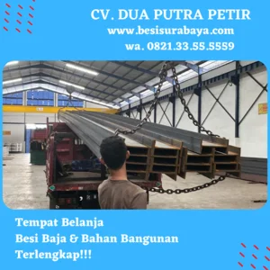 Besi WF 200 x 100 x 5.5 x 8mm x 12m Merk LSI/KPSS