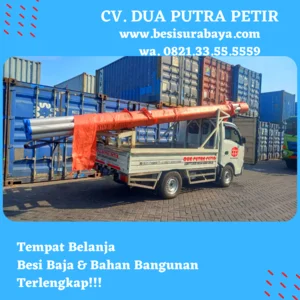 Pipa Bulat Besi Bulat Galvanis 32 mm Panjang 12 meter