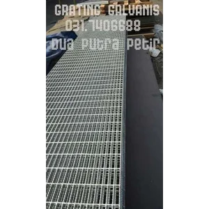Plat Besi Grating Galvanis Licghitter tipe Strip Bar