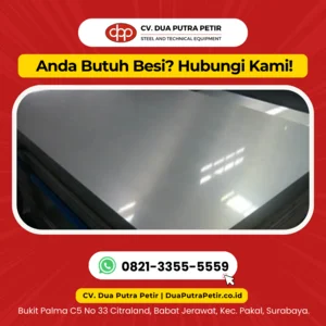 Besi Plat Galvanis 2.5mm 4 x 8ft Surabaya