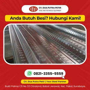 Bondek Floordeck Dak Cor Ukuran 0.65mm Meteran Surabaya  