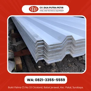 atap pvc warnah putih panjang 6mtr