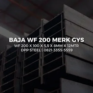 BESI WF 200 X 100 X 5.5 X 8MM X 12MTR MERK GG/GYS/GRP