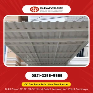 ATAP UPVC DOUBLE LAYER TEBAL 10MM -12MM PANJANG 1MTR - 10MTR (SESUAI KEBUTUHAN PROYEK)