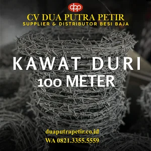 Galvanized Barbed Wire 100 Meters - Surabaya