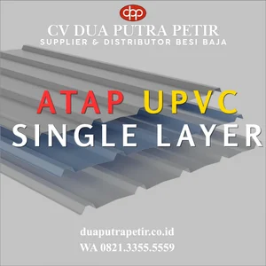 Atap UPVC Single Layer untuk Rumah Kanopi dan Gudang