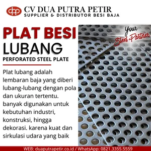 Plat berlubang Bulat 10 mm Perforated Steel Plate