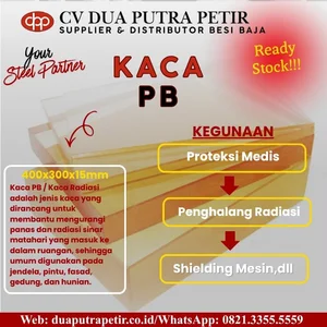 Kaca Temperede PB untuk Perlindungan Radiasi Medis