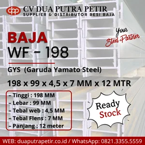 Besi WF 198 x 99 x 4.5 x 7 mm x 12 Meter GYS