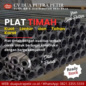 Plat Timah Hitam (Lead Sheet) Pb Semua Ketebalan
