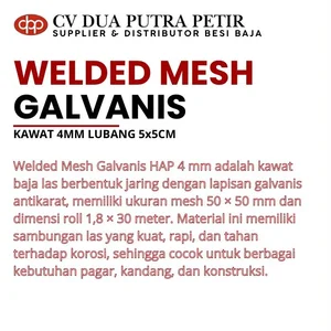  Welded Mesh Galvanis HAP 4 mm – Solusi Pagar Modern dan Pelindung Area