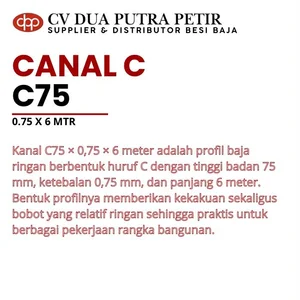 Canal C75 0.75 mm Profil Baja Ringan Konstruksi Surabaya 