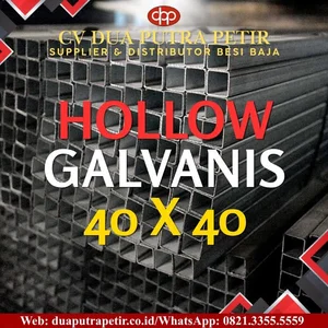 Besi Hollow Galvanis 40 × 40 mm Material Konstruksi dan Fabrikasi Surabaya    