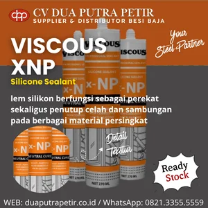 Lem Silicone Sealant VISCOUS X-NP Neutral Cure 100% Silicone 270 ml