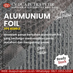 Aluminium Foil Peredam Panas Atap ICE COOL untuk Insulasi Bangunan
