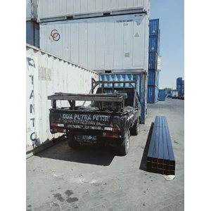 PIPA HITAM KOTAK ATAU PIPA HOLOW HITAM 100X100X1.7MMX6MTR DUA PUTRA PETIR RESPON CEPAT