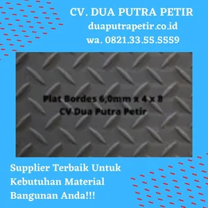 Plat Bordes 6 0mm x 4 x 8 disurabaya