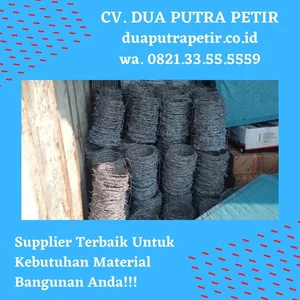 Kawat Berduri Galvanis Roll untuk Pagar Pengaman dan Pembatas Lahan