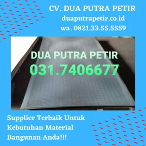 Plat Berlubang Plat Perforated 0.7mm x 4ft x 8ft x 2mm x 4mm
