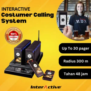 InterActive Wireless Calling System atau Sistem pemanggil Staff (Paket C)