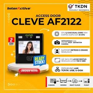 Time attendance & access control Mesin absensi Wajah dan kartu CLEVE AF2122 TKDN
