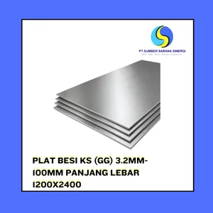 Plat besi KS (GG) 3.2mm-100mm panjang lebar 1200x2400