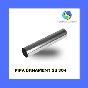 Pipa ornament stainless SS 304