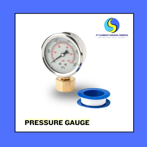 Presure gauge 1.2" - 4" alat ukur tekanan udara