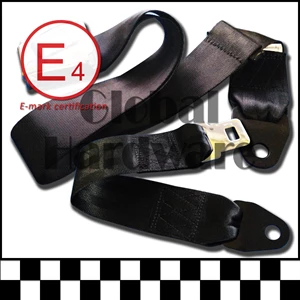 Sabuk Pengaman Safety Seat Belt 2 Titik Pesawat Mobil Universal Label Logo Sertifikat E4 E-Mark Standar Eropa - Di Atas Grade Sni