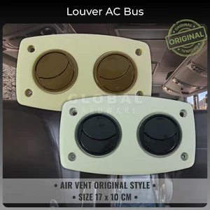 Tutup Lubang AC Bus 2 Mata Louver Air Vent Engkel Kisi AC Outlet Ventilation Mobil Elf Busway Adiputro JB Jetbus Laksana SR Legacy Cover Penutup Vent Louwer Lover Lower Blower Exhaust