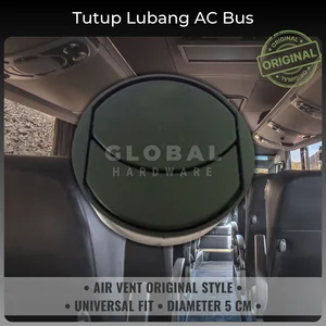 Tutup Lubang AC Bus Louver Air Vent Bulat Tebal Kisi AC Outlet Ventilation Mobil Elf Busway Adiputro JB Jetbus Laksana SR Legacy Cover Penutup Vent Louwer Lover Lower Blower Exhaust