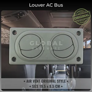 Tutup Lubang AC Bus Mata 2 Louver Air Vent Engkel Kisi AC Outlet Ventilation Mobil Elf Busway Adiputro JB Jetbus Laksana SR Legacy Cover Penutup Vent Louwer Lover Lower Blower Exhaust