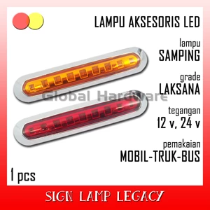 Lampu Signal Led Aksesoris Variasi Marker Lamp Samping Sein Sign Side Light Riting Reting Mayang Motor Mobil Truk Truck Bus Bis Bak Box Tangki 03