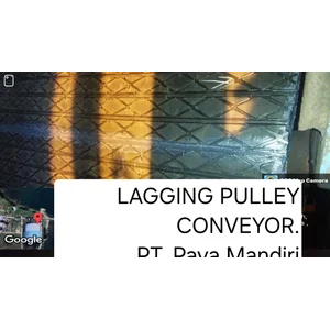 Jasa Lagging Pulley Conveyor Rubber dan Ceramic Pulley Lagging