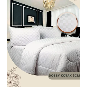 [BEDSHEET] Dobby Cotton Square Fabrics Hotel 3cm 300 TC Width 280