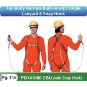 Full Body Harness Built In PG141060 CBU (With Snap Hook)
