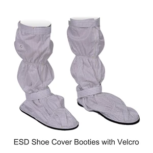 Esd Shoe Cover Booties With Velcro