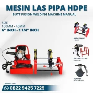 Mesin Joint Pipa & Fitting Hdpe Manual - Hydraulic 160mm Y A2