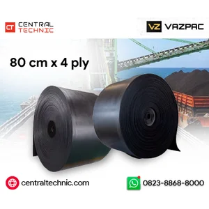 Karet Rubber Conveyor Belt Polos 80 x 4 ply - Grade M Tahan Abrasi