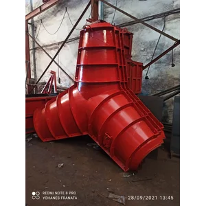 Cetakan Tetrapod Cetakan Beton Pemecah Ombak Kapasitas 13 Ton