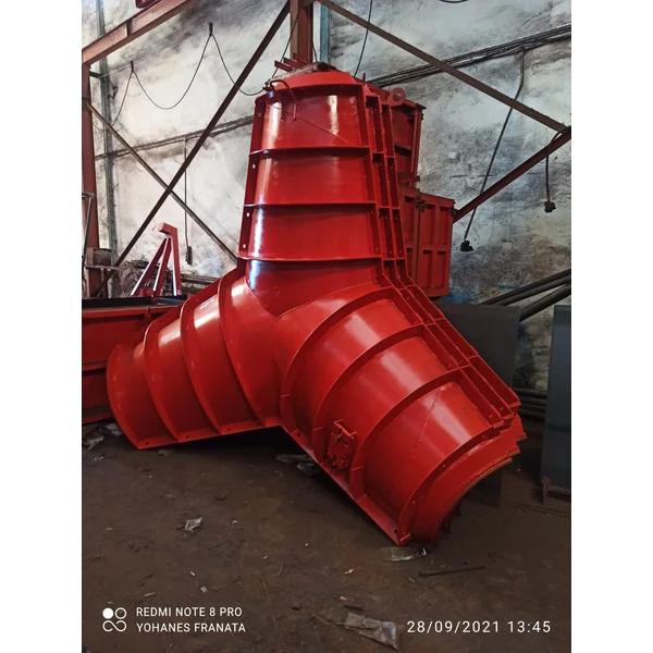 Cetakan Tetrapod Cetakan Beton Pemecah Ombak Kapasitas 13 Ton