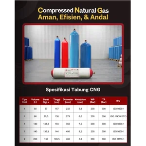 Tabung Gas CNG 50 Liter