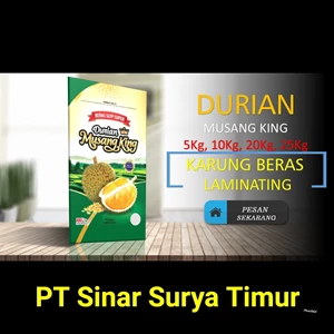 Full Color Laminating durian musang king 5 kg  Rice Sack Surabaya