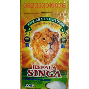 karung beras laminasi 10 kg merek kepala singa
