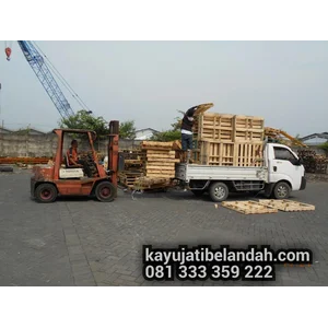 Kayu Bekas Palet Jati Belanda atau Jati Londo   Per Kubik