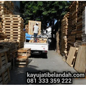 Kayu Bekas Palet Jati Belanda atau Jati Londo   Per Kubik